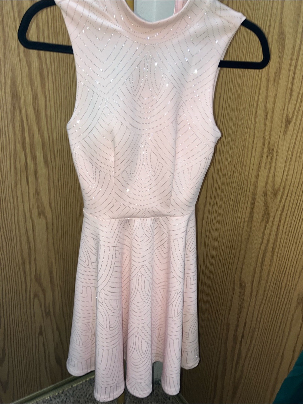 City Studio Light Pink Sparkle Fit-and-Flare Girls Dress